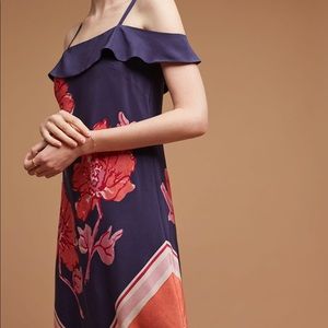 Anthropologie Moulinette Souers Tilda Silk dress sz M